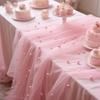 Durable Six-Color Pearl Table Runner Easy Care Washable for Wedding Reception Holiday Party Christmas Table Decoration