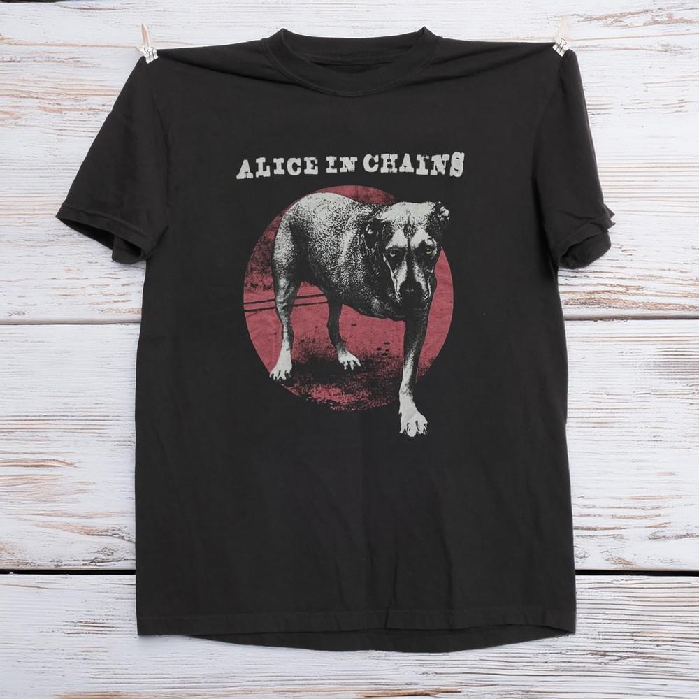 Alice In Chains Self Titled Album Rock Band TShirt Black Cotton Tshirt Unisex T-Shirt S