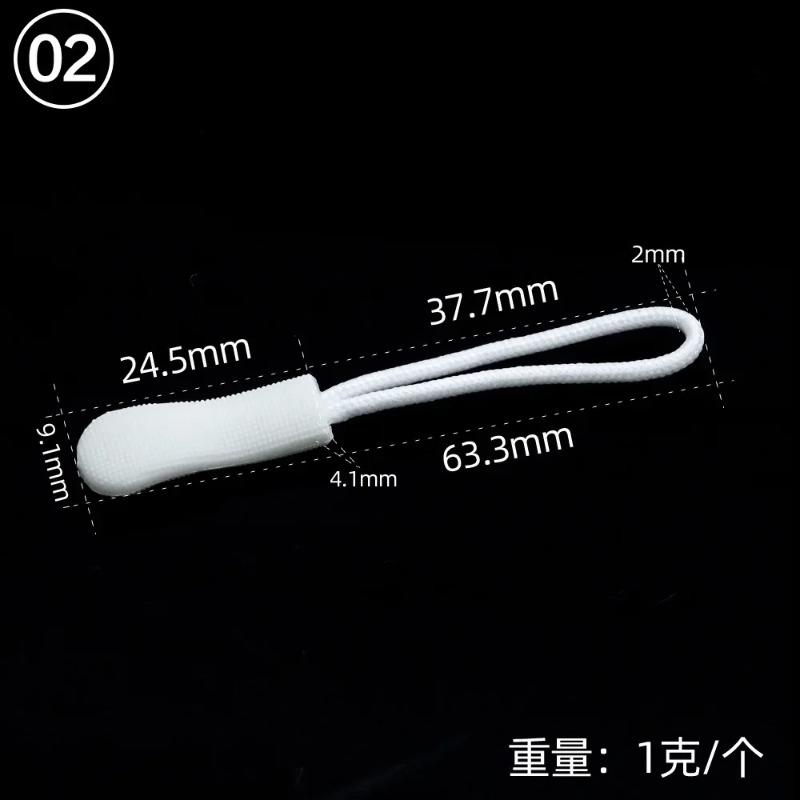 20Pcs TPU Environmentally Friendly Zipper Head Replacement Clip Broken Buckle Fixer Zip Cord Bag Suitcase Tent Zipper Head