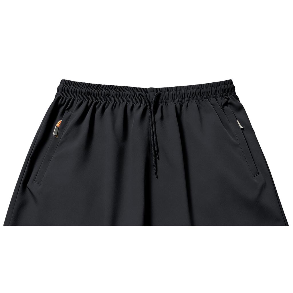 Men Lightweight Drawstring Athletic Shorts Quick Dry Breathable Casual Sports Shorts with Zipper Pockets for Gym Running Training Workout