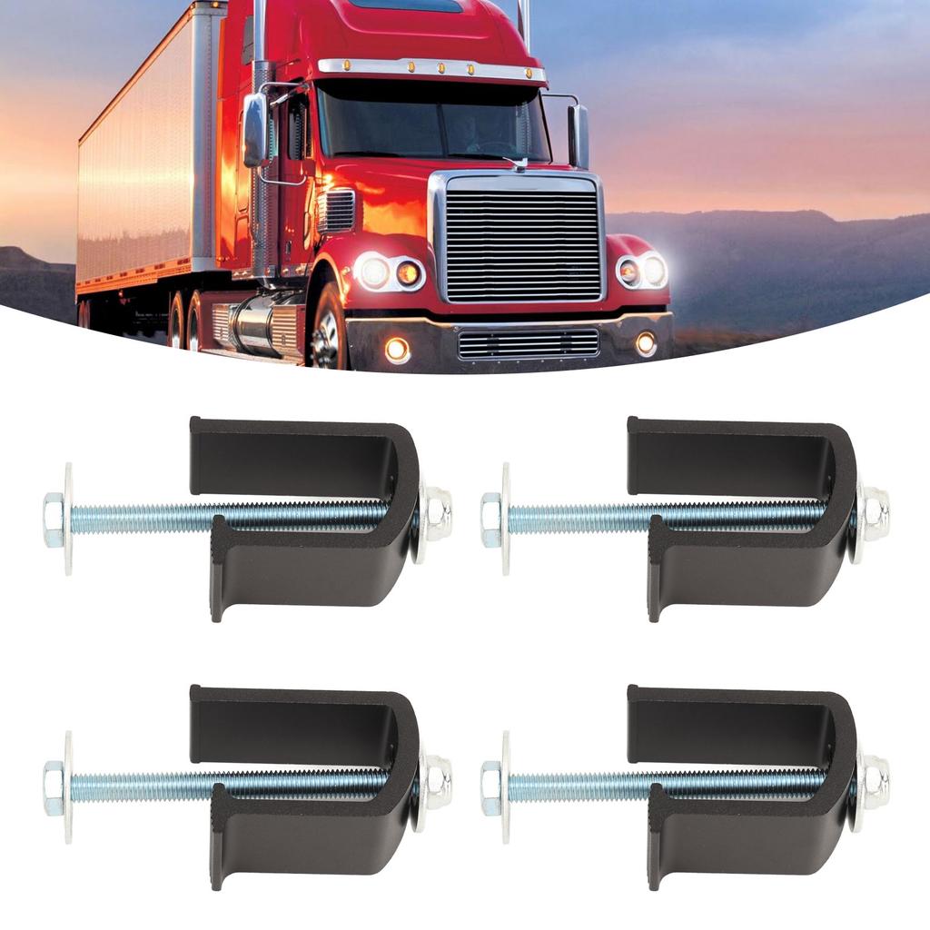 4 Sets Truck Tool Box Clamp Rust Proof Aluminum   Durability Tie Down Clamp for Vehicles