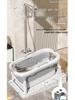 Foldable Large Children's Soaking Tub: Portable Baby Bath and Swimming Tub