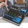 Sound Mixing Station Small 5 Way Live Recording DJ Sound Card Console Mixer USB Bluetooth Digital Effector EU Plug