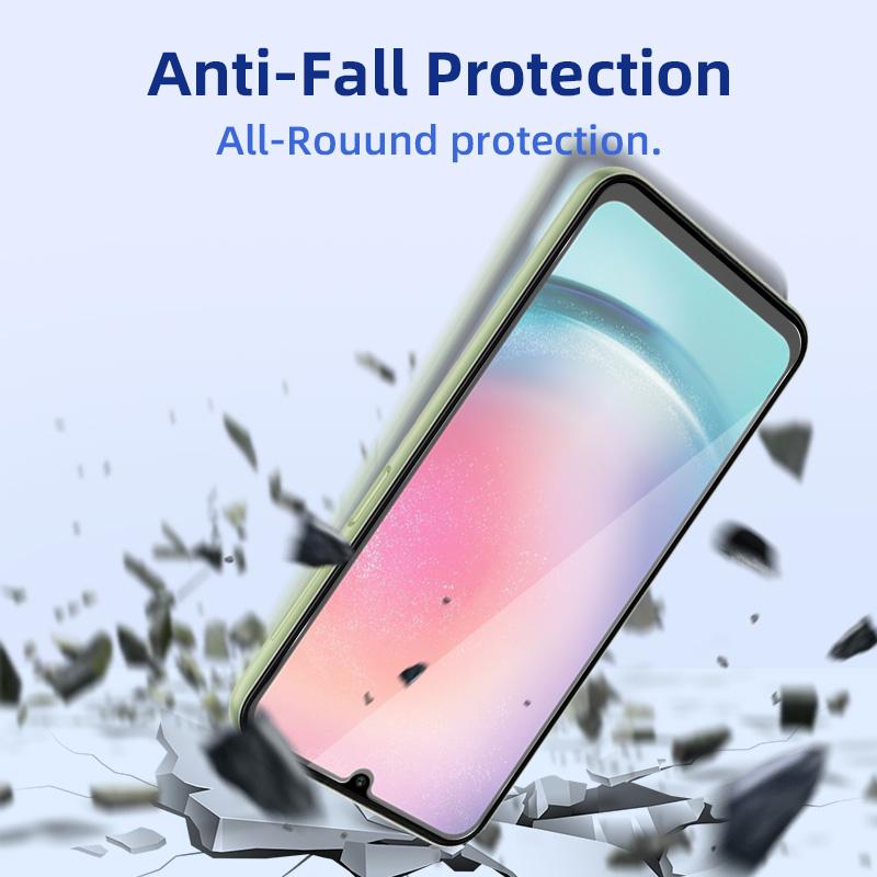 2.5D HD Clear Bubble Free Anti-Scratch Tempered Glass Screen Protector Saver for Samsung Galaxy A15/A25 4g/5g Universal