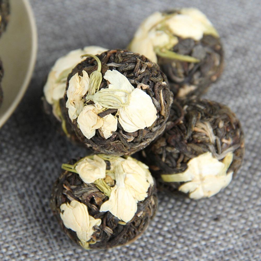 Jasmine Pu-erh Dragon Ball Tea 500g Natural Floral Herbal Blend Energy Relaxation 01