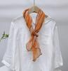 Spring And Summer New Solid Color Diamond Scarf 100% Linen Striped Neck Scarves