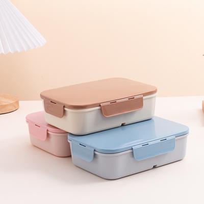 1pc 1200ml Flip-Top Lunch Box Portable Plastic Bento Box Portable Leakproof & Waterproof Design for Outdoor Use College Office
