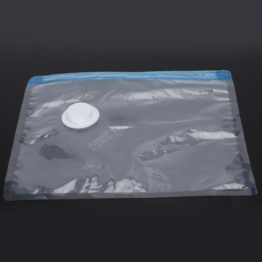 2Pcs Vacuum Storage Bag Space Saving Compressed Sealed Travel Bag with 3.5cm Thread Inlet