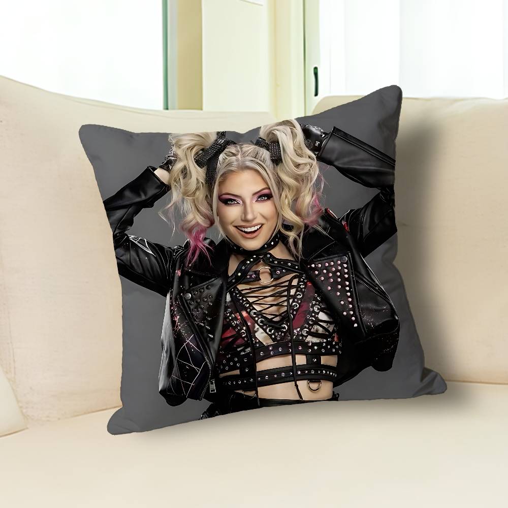 A-Alexa B-Bliss Wrestling Pillow Cases for Bedroom Living Room Sofa Home Decor Polyester Cushion Cover with Zipper