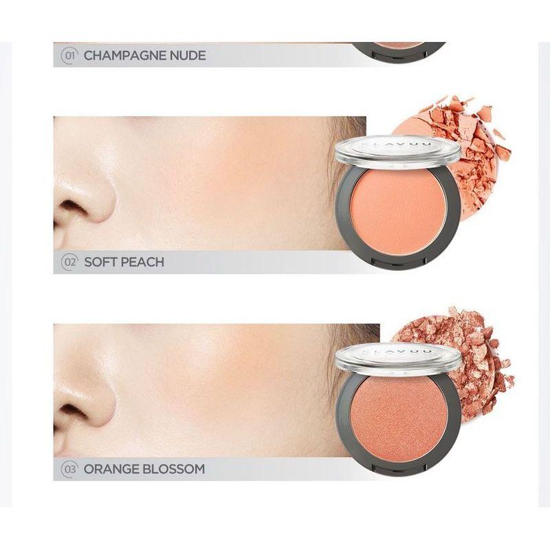 KLAVUU - Urban Pearlsation Natural Powder Blusher - 5 Colors
