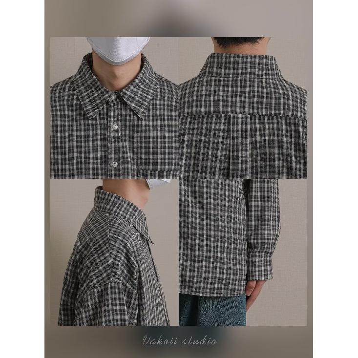 2024 Letter Long Sleeve Shirt Japanese Hong Kong Style Ins Loose Shirt Boys Summer Trendy Versatile Casual Coat