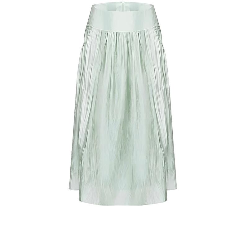 MONOVICH Pleated Midi Skirt M