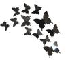 12pcs 3D Stereo ulation Scalewing Bedroom Sticker PVC Decorative Wall Decal Removable Home Decoration