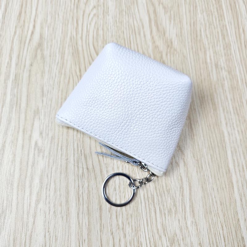 

Креативный кошелек для монет и ключница из кожи высшего качества - Компактный мини-кошелек для мелочи белый