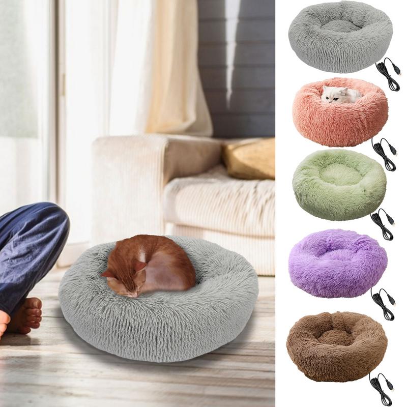 Elektrisch beheiztes Hundebett Weiche und bequeme Haustierheizkissen USB-Aufladung Katzenmatte Winter Warmes Indoor-Haustierbett Heiz-Haustierkissen
