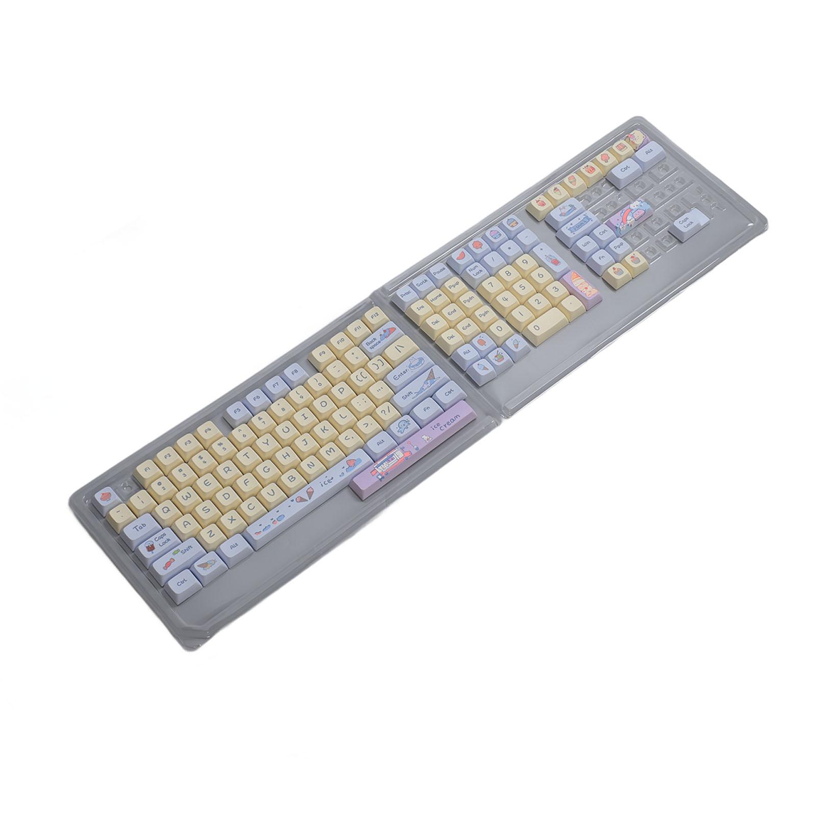 

133 Keys Keycap Set PBT Heat Sublimation XDA Height Ergonomic Mechanical Keyboard Keycaps for 61 64