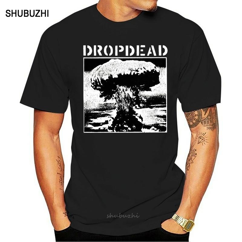

Dropdead V12 T-shirt Black Hardcore Punk Grindcore All Sizes S-3XL Short Sleeve Cotton T Shirts Man Clothing TOP TEE 5XL різнокольоровий