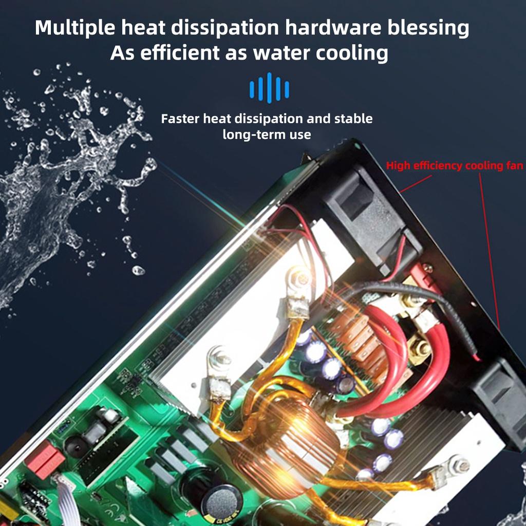 DC 12V/24V TO AC 220V LCD Voltage Transformer Power Converter Solar Inverter Pure Sine Wave Inverter  4000W/5000W/6000W/8000W New Power Inverter