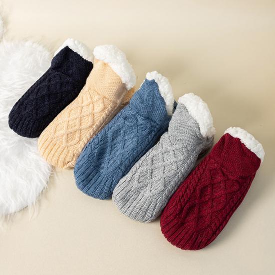 1 Pair Unisex Floor Socks Thickened Design Warm Anti-Slip Socks