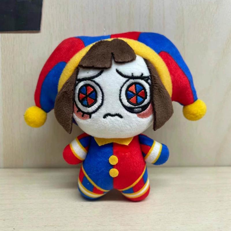 Kawaii The Amazing Digital Circus Plush Keychain Pomni Jax Caine Soft Mini Dolls For Fans Bag Charm And Birthday Gifts Ornament