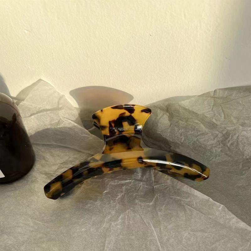 Modische Haarspange aus Acetat, koreanische Haarspangen mit Leopardenmuster für Frauen, große Haarnadel, Haifisch-Clip, Haar-Accessoires für weibliches Temperament