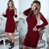 Winter Autumn And Fashion New Knit Sweater Dress Strap Dress Womens Clothing