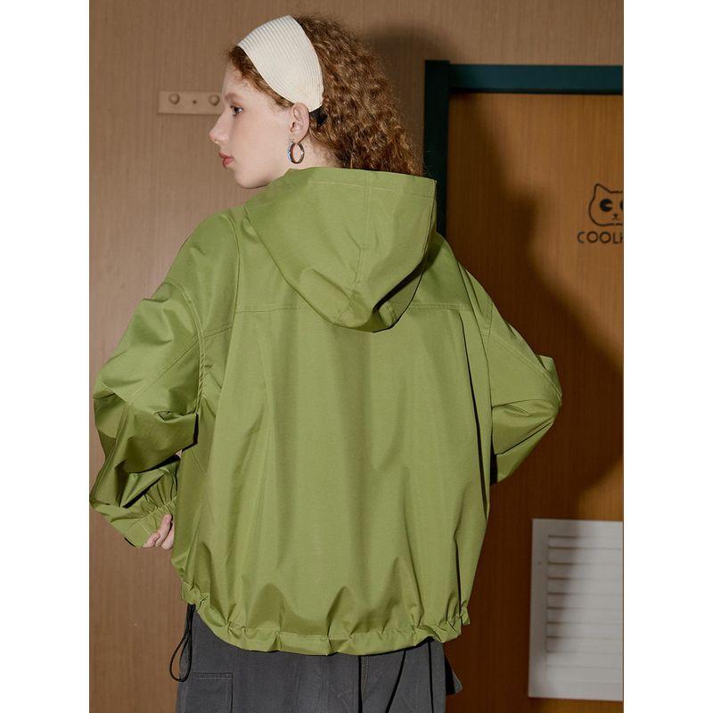 Coolhut American-Style Windproof Hooded Structure Design 2025 New Women's Jacket Outdoor Travel Windproof Workwear