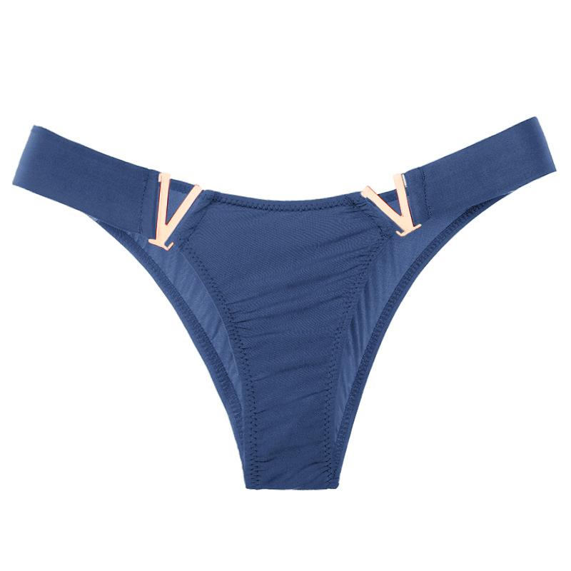 Frauen Sexy Höschen Sommer Seide G-String Mode V Wort 6 Farbe Unterwäsche Nahtlose Atmungsaktive Thongs Damen Dessous Dessous
