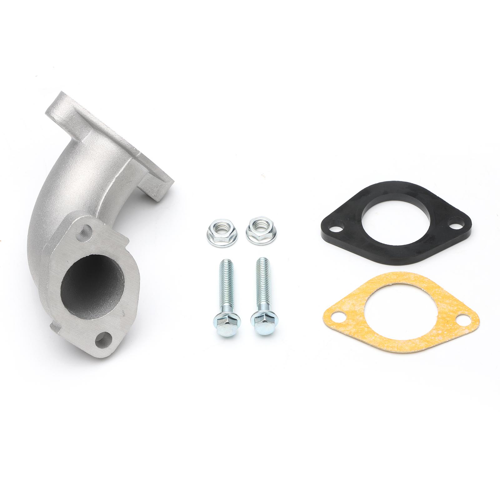 NIBBI Carburetor Flange Intake Elbow Manifold Adapter For PE Carburetor Motorcycle Accessories Horizontal Engine Modified Parts Intake Elbow Pipe