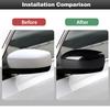 Black Exterior Side Door Rearview Mirror Decor Cover Trim For Chrysler 300C 11+