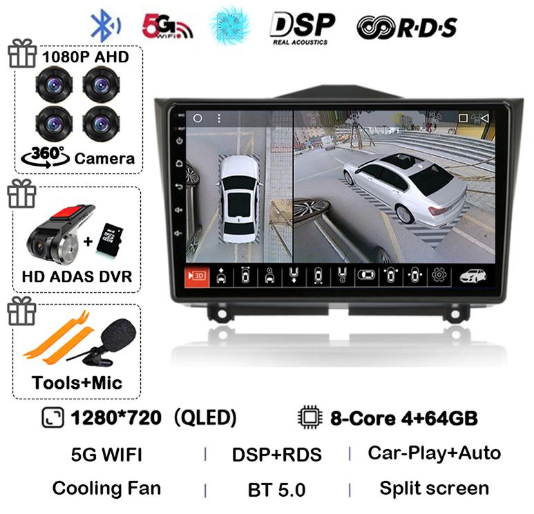 Android 14 Carplay Auto Car Radio For LADA BA3 Granta Cross 2018 2019 GPS Navigation Multimedia Video Player Stereo 2 Din DVD 4G