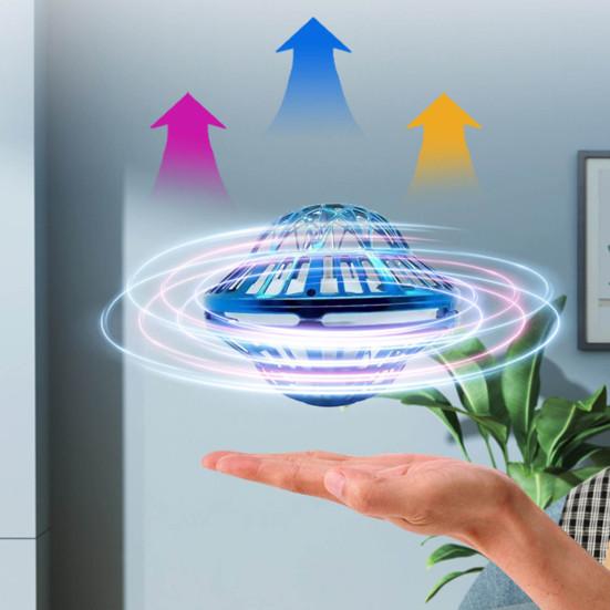 Fliegende Kugel Spielzeug mit buntem Licht 360-Grad rotierende Kugel Fernbedienung Bumerang Spinner Indoor Outdoor Fliegende Kugel Hover Orb