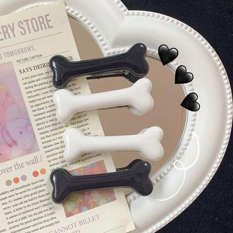 2pcs Funny Bone Hair Accessories, Hair Clip Edges, Cute Hair Clip Headpieces, Creative and Simple Headpiece Clips