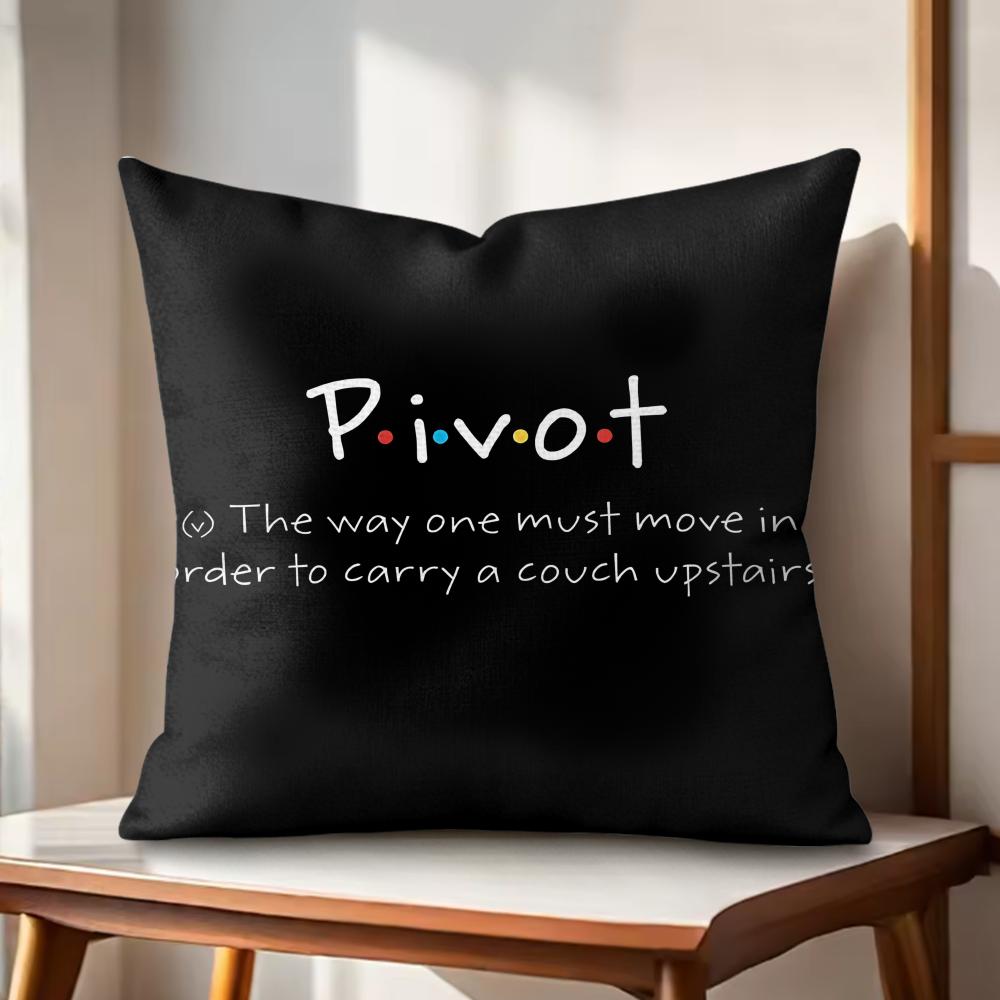 Classic FFriends Funny Quotes Cushion Cover Natural Linen Organic Fabric DoubleSided Printing Couch Pillow Covers Home Decor