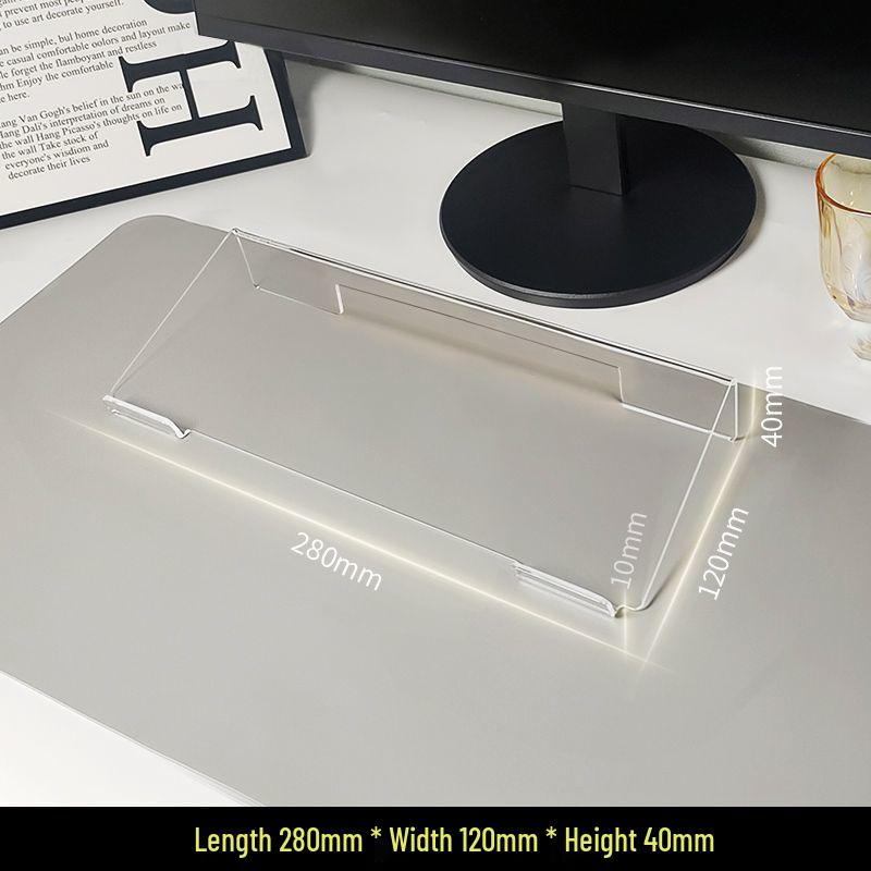 Acrylic Multi-Use Display Stand: Keyboard, Tablet, Magazine, Book, and Phone Holder