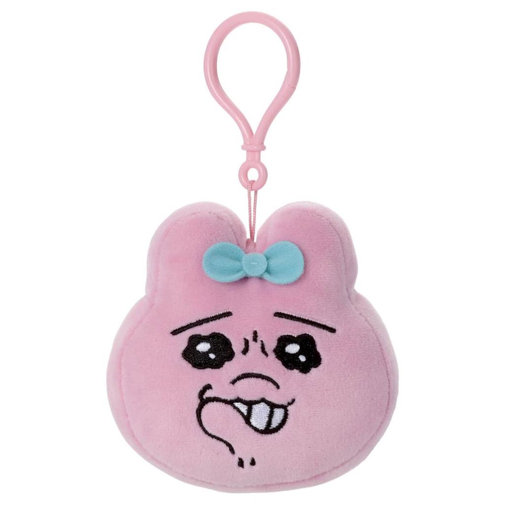 Takara Tomy Arts (TAKARATOMY A.R.T.S) Mocchi-Mocchi-Style Face-Shaped Mascot, Panties Rabbit (Grinding Teeth), Plush Toy, Approximately 11cm Tall
