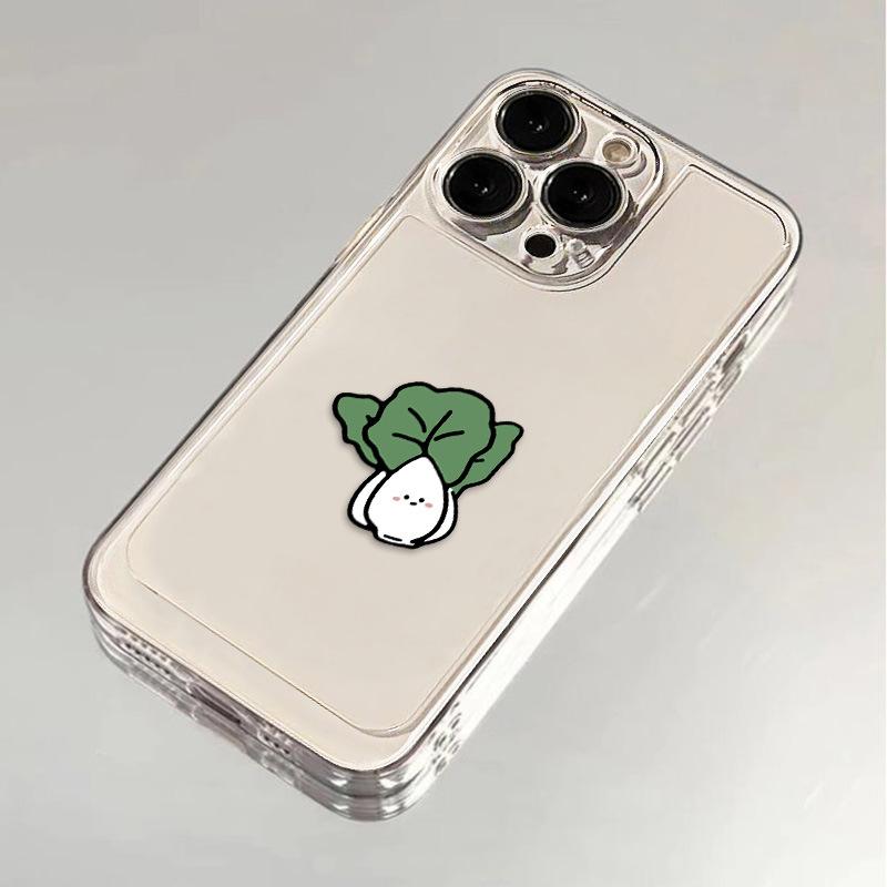 Cute niche cabbage is suitable for iPhone17promax space phone case Apple 16 transparent 15/14 generation