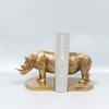 Modern European Abstract Rhinoceros Bookend: Stylish Resin Desktop Ornament