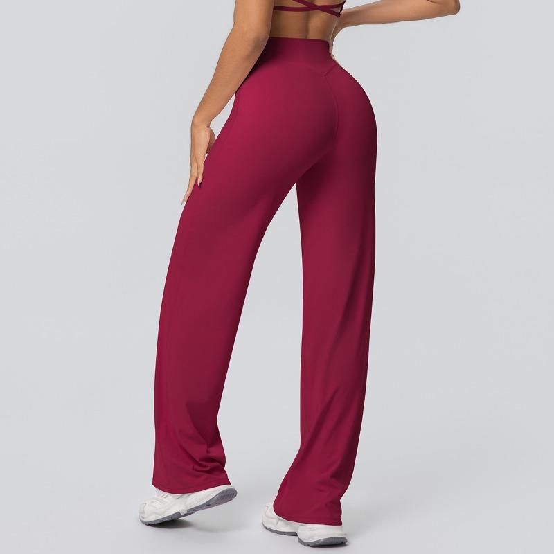 Yoga pants Thin skin-friendly high-waisted straight-leg pants Loose and thin yoga clothes Sports outdoor fitness clothes