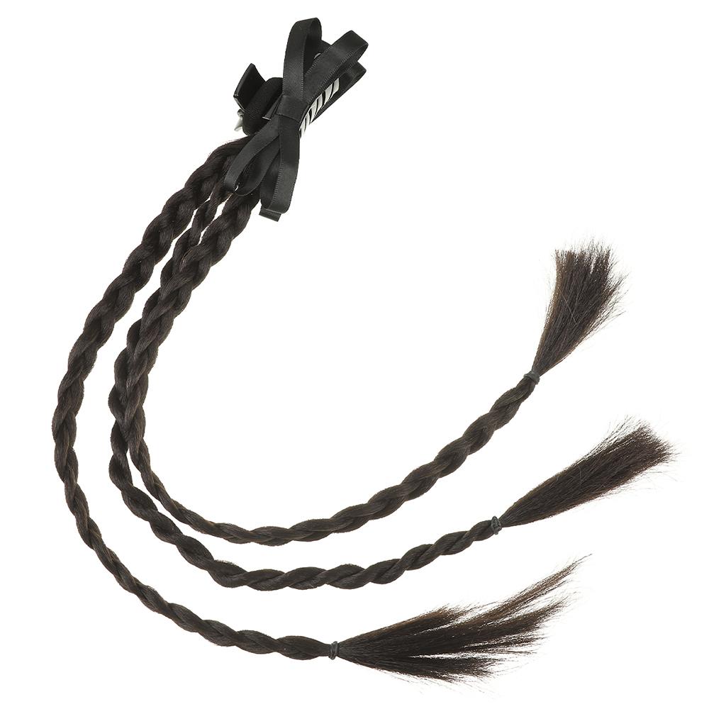 Long Wigs braids hair clips bows Fashion Cute Role playing dress up cosplay Hair Accessories  For Women Girl