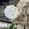 Embroidered Round Fan, Chinese Ancient Style Round Fan, Fairy-Like Hanfu Cheongsam Fan, Classical Palace Fan, Gardenia Jasmine Dance Fan