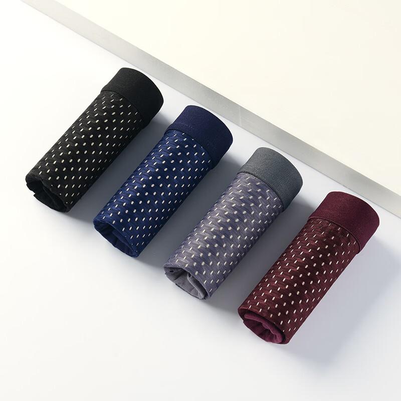 Cai Zhi Yan Men's 4-Pack Ice Silk Mesh Boxer Briefs