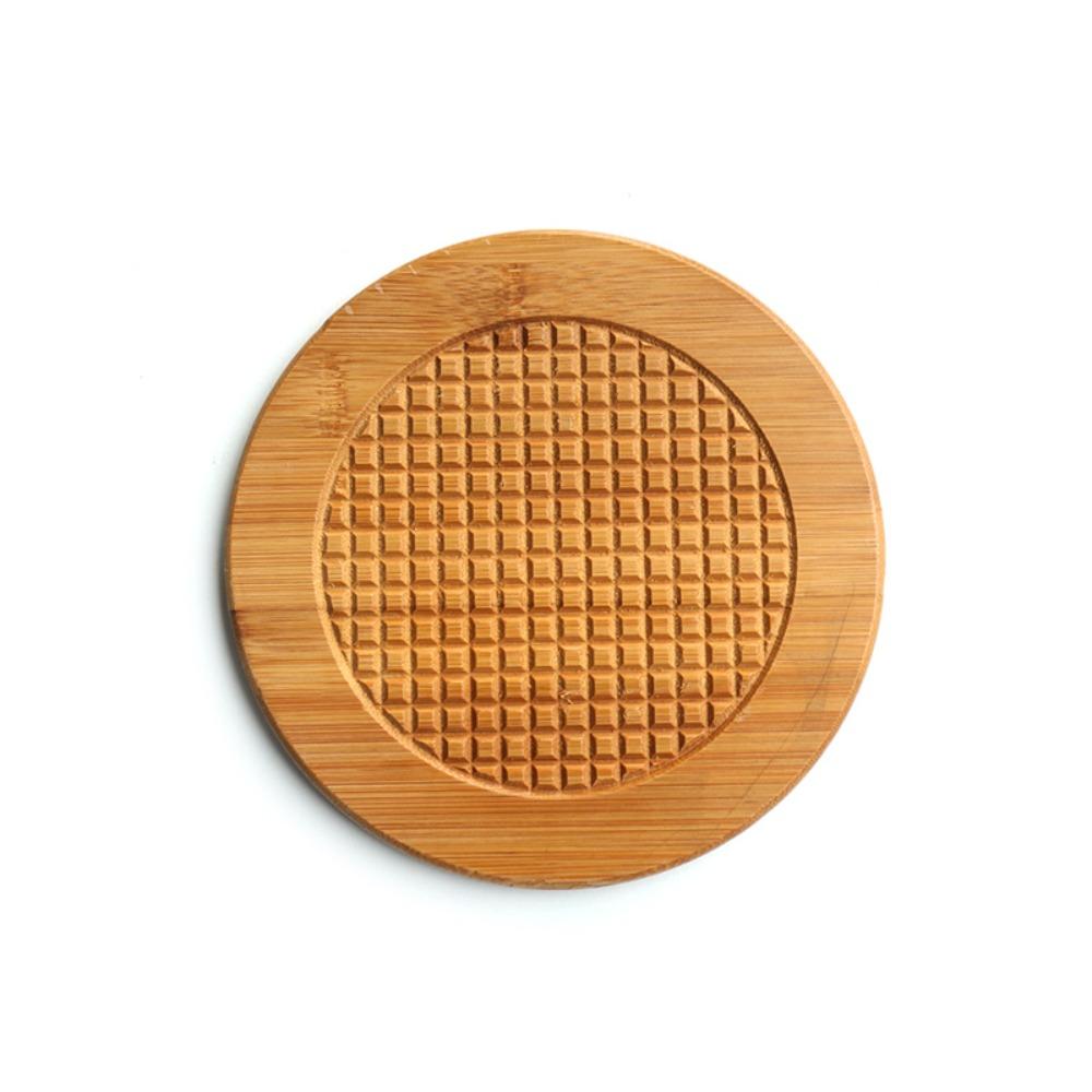 

Толстая деревянная подставка, термостойкая подставка для чашки, креативная подставка для чайной кружки, кухонный декор Round