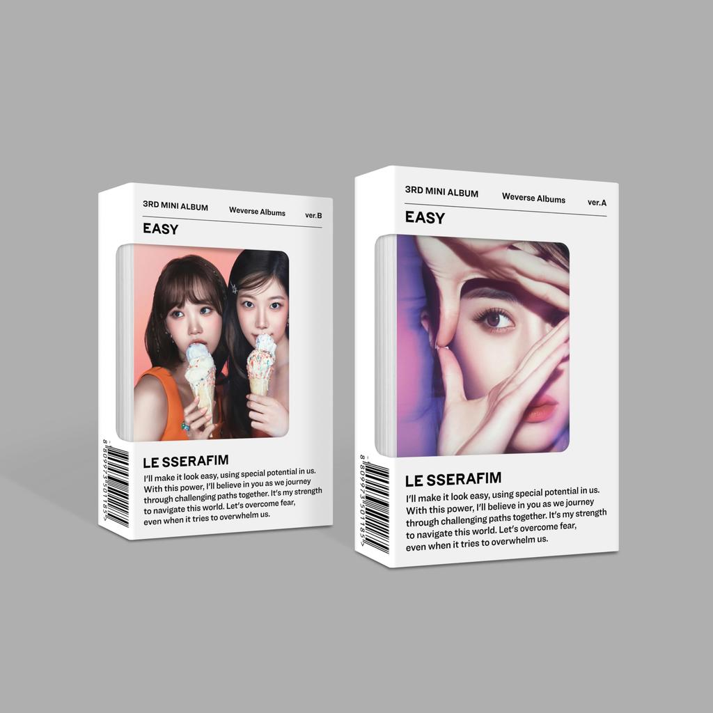 LE SSERAFIM 3rd Mini Album Albums 'EASY' (Weverse Ver.) (2 SET) (Korean Edition)
