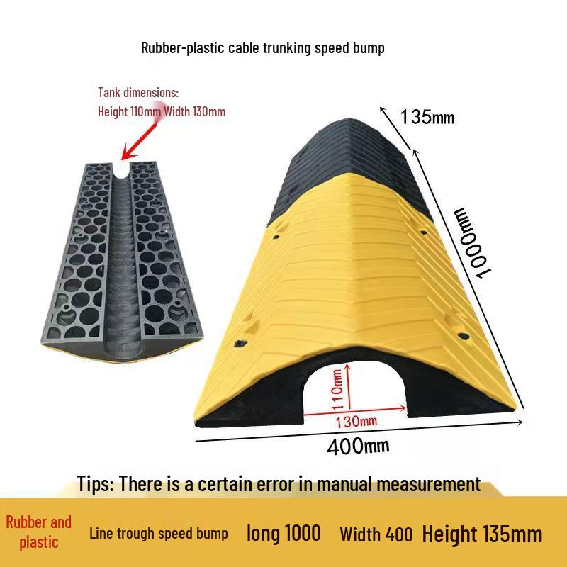 Indoor/Outdoor Cable Protection Rubber Trunking Speed Bump