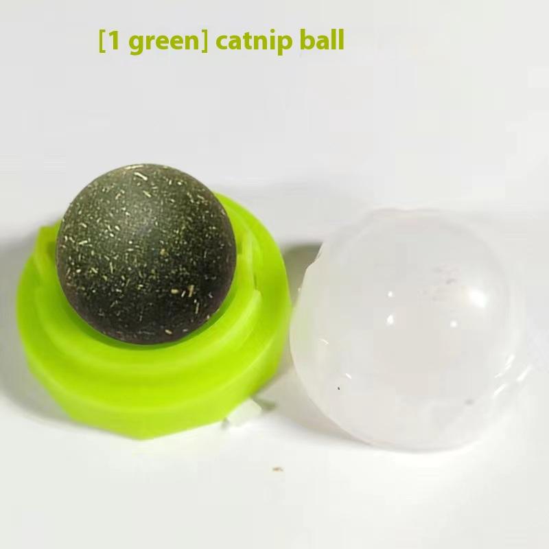 Catnip Toys Balls Extra Cat Energy Ball, Edible Kitten Silvervine Toys for Cats Lick, Healthy Kitty Teeth Cleaning Dental