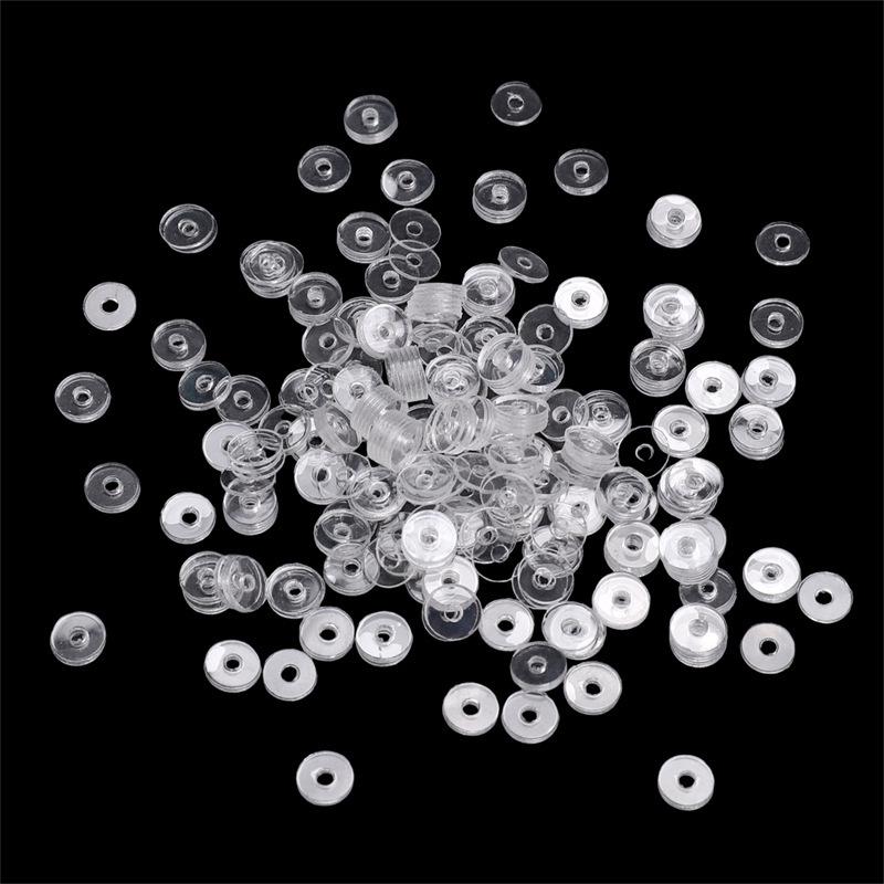 Durable Transparent PP Gasket Beads for DIY Beaded Bracelets