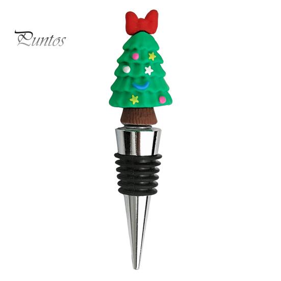 

Рождественская винная пробка для бутылок Санта-Клауса, снеговика, рождественской елки, винная пробка, укупорщик для пивных бутылок для напитков, декор для дома в праздники A