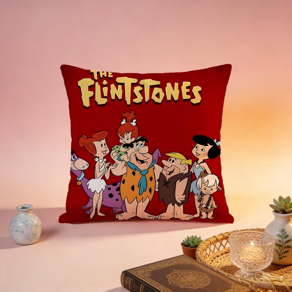 New TThe Flintstonesful Cushion Cover Premium SkinFriendly Pillow Case MultiPurpose for Home Office Travel