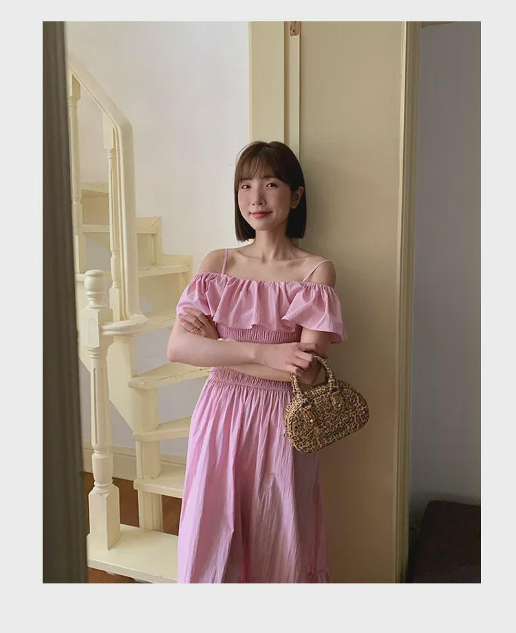 2024 Summer French-Inspired Ruffled Sling Dress S1136: Elegant Beauty